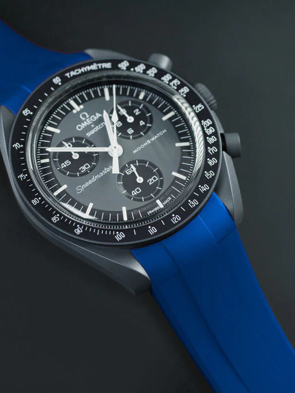 Omega - Rubber B - Rubber Strap for Speedmaster MoonSwatch - Tang Buckle Series