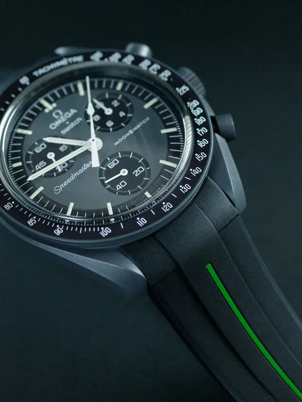 Omega - Rubber B - Rubber Strap for Speedmaster MoonSwatch - Tang Buckle Series