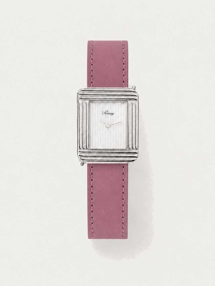 Poiray Watch Leather Strap (calf, textile, goat)