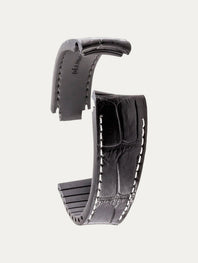 Rolex – Leather watch strap R Strap – Contrasting black alligator (blue, brown, grey, green...)
