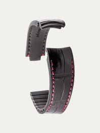 Rolex – Leather watch strap R Strap – Contrasting black alligator (blue, brown, grey, green...)