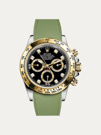 Rolex – R strap Premium - Cordura pattern rubber watch band for Daytona & Oyster bracelet
