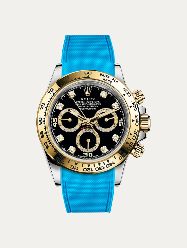Rolex – R strap Premium - Cordura pattern rubber watch band for Daytona & Oyster bracelet