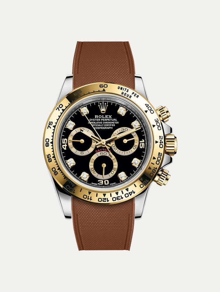 Rolex – R strap Premium - Cordura pattern rubber watch band for Daytona & Oyster bracelet