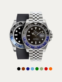 Rolex – R strap Premium - Bracelet-montre caoutchouc motif cordura pour GMT Master II céramique & bracelet Jubilé