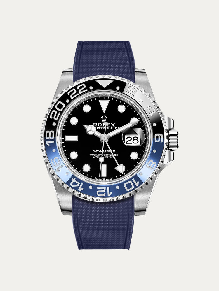 Rolex – R strap Premium - Bracelet-montre caoutchouc motif cordura pour GMT Master II céramique & bracelet Jubilé