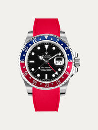 Rolex – R Premium Strap - Cordura-pattern rubber watch strap for non-ceramic GMT Master II & Jubilee bracelet