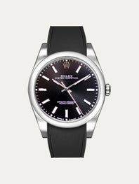 Rolex – R strap Premium - Cordura pattern rubber watch strap for Oyster Perpetual 39mm