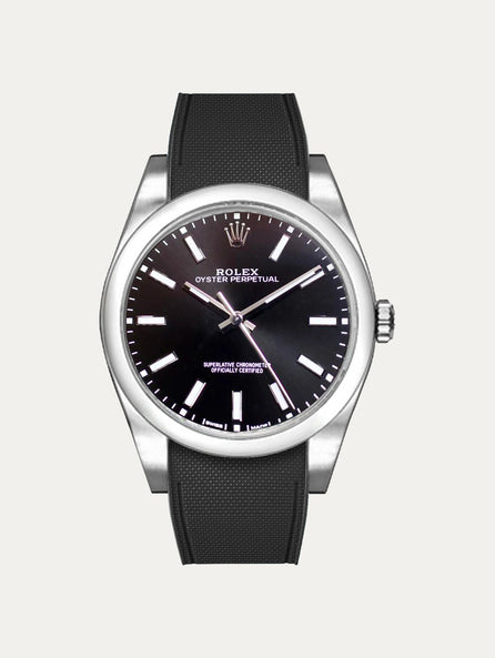 Rolex – R strap Premium - Bracelet-montre caoutchouc motif cordura pour Oyster Perpetual 39mm