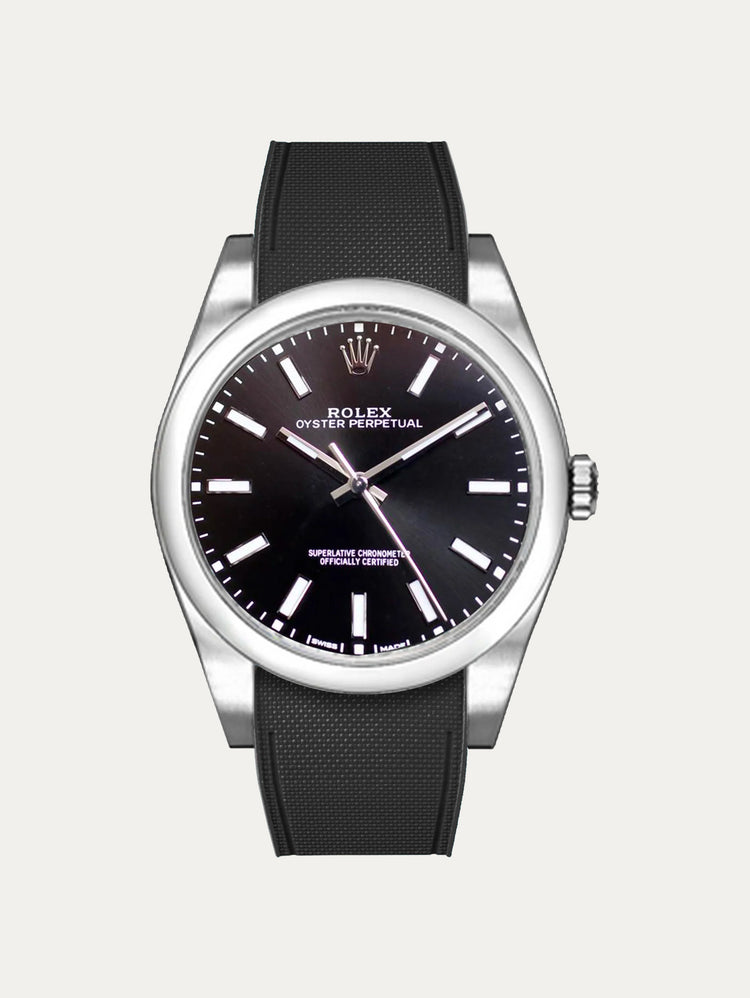 Rolex – R strap Premium - Cordura pattern rubber watch strap for Oyster Perpetual 39mm