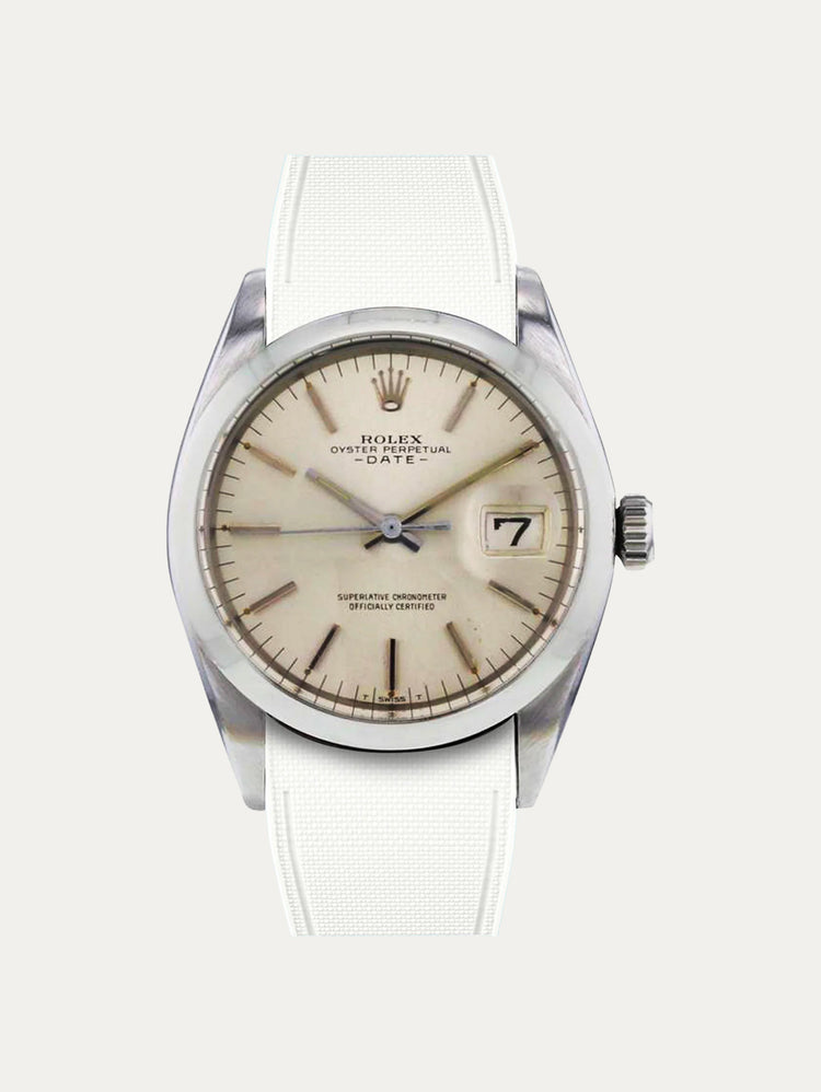 Rolex – R strap Premium – Cordura-pattern rubber watch strap for Oyster Perpetual Date 35mm