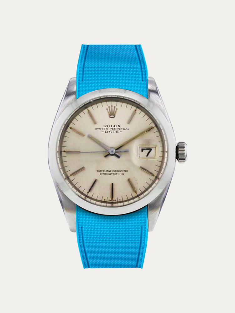 Rolex – R strap Premium – Cordura-pattern rubber watch strap for Oyster Perpetual Date 35mm