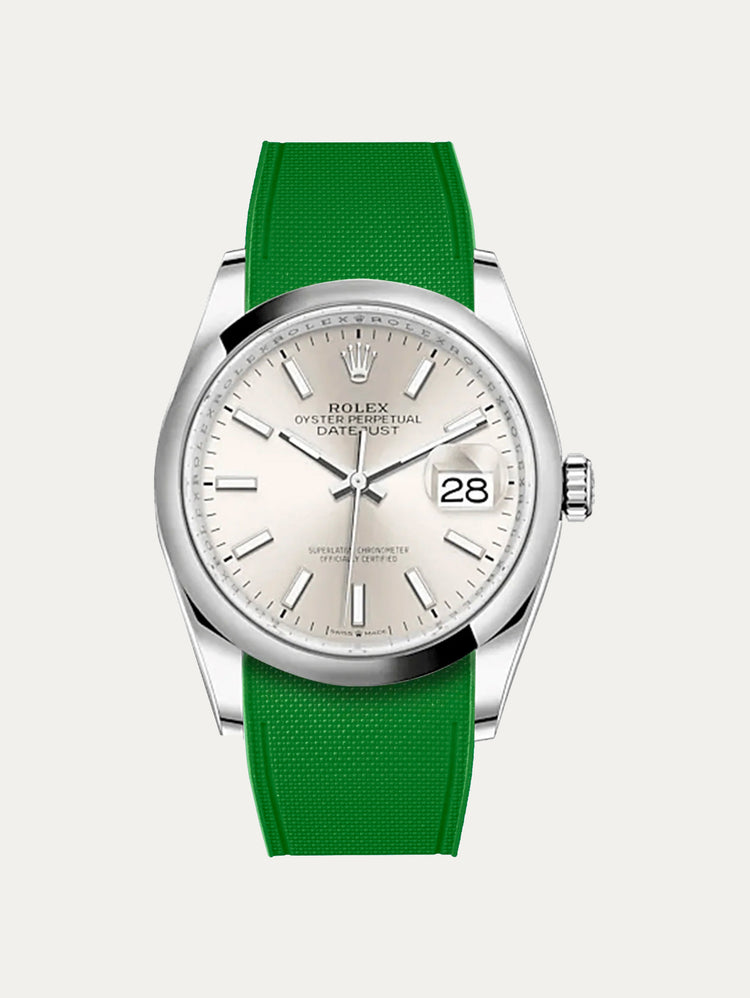 Rolex – R Strap Premium – Cordura Pattern Rubber Watch Strap for Oyster Perpetual Datejust 36mm