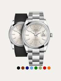 Rolex – R Strap Premium – Cordura Pattern Rubber Watch Strap for Oyster Perpetual Datejust 36mm