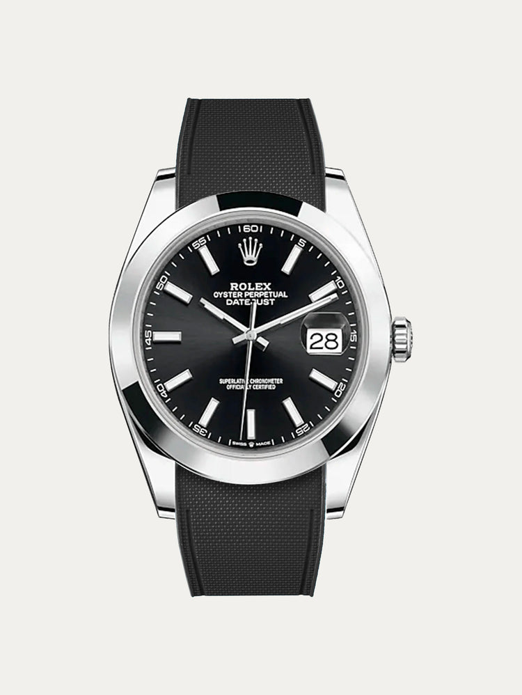 Rolex – R strap Premium - Bracelet-montre caoutchouc motif cordura pour Datejust 41mm II (pre-2016) & bracelet Oyster