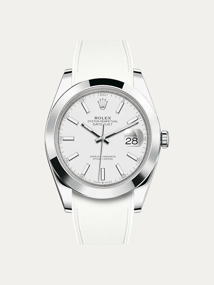 Rolex – R strap Premium - Bracelet-montre caoutchouc motif cordura pour Datejust 41mm II (pre-2016) & bracelet Oyster