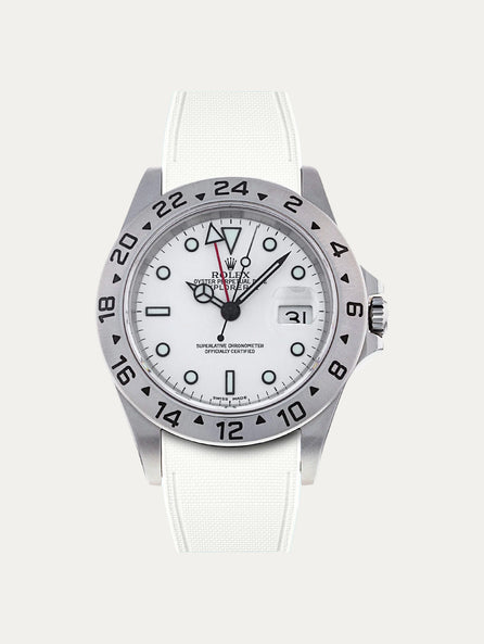 Rolex – R strap Premium - Bracelet-montre caoutchouc motif cordura pour Explorer II 40mm (16570) & bracelet Oyster