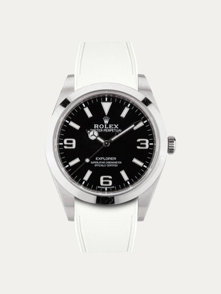 Rolex – R strap Premium - Bracelet-montre caoutchouc motif cordura pour Explorer I 39mm & bracelet Oyster