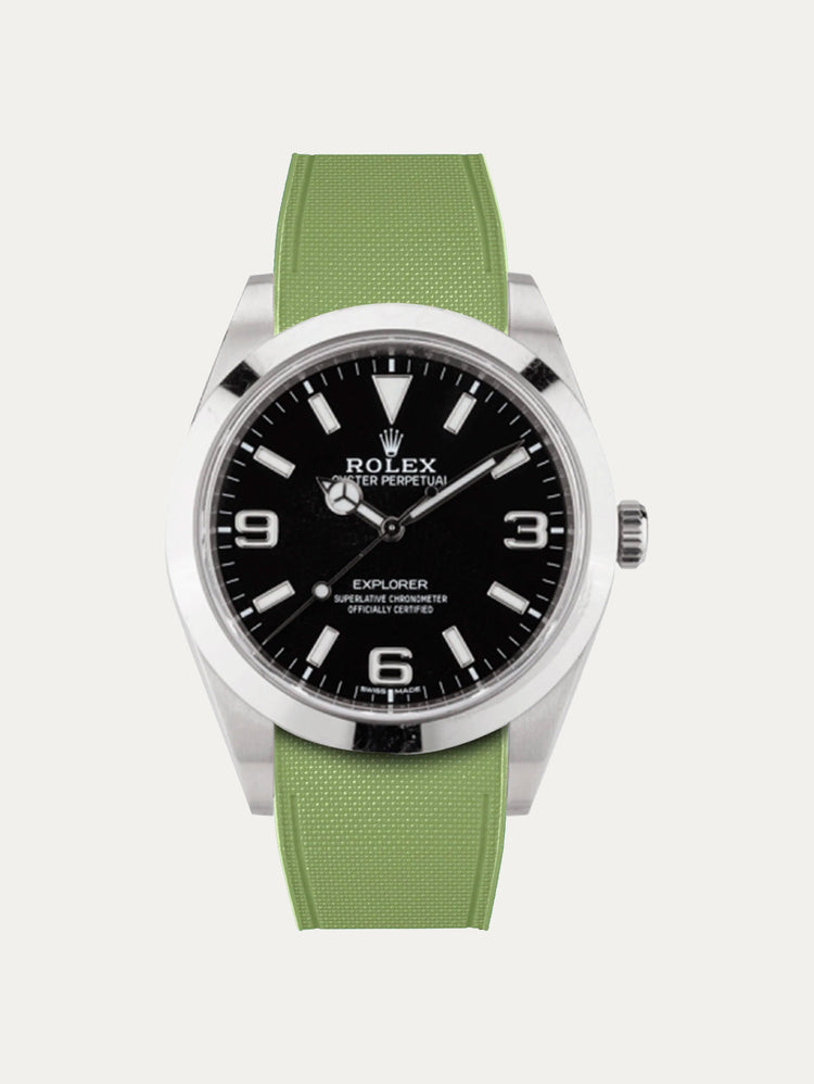 Rolex – R strap Premium - Cordura pattern rubber watch strap for Explorer I 39mm & Oyster bracelet