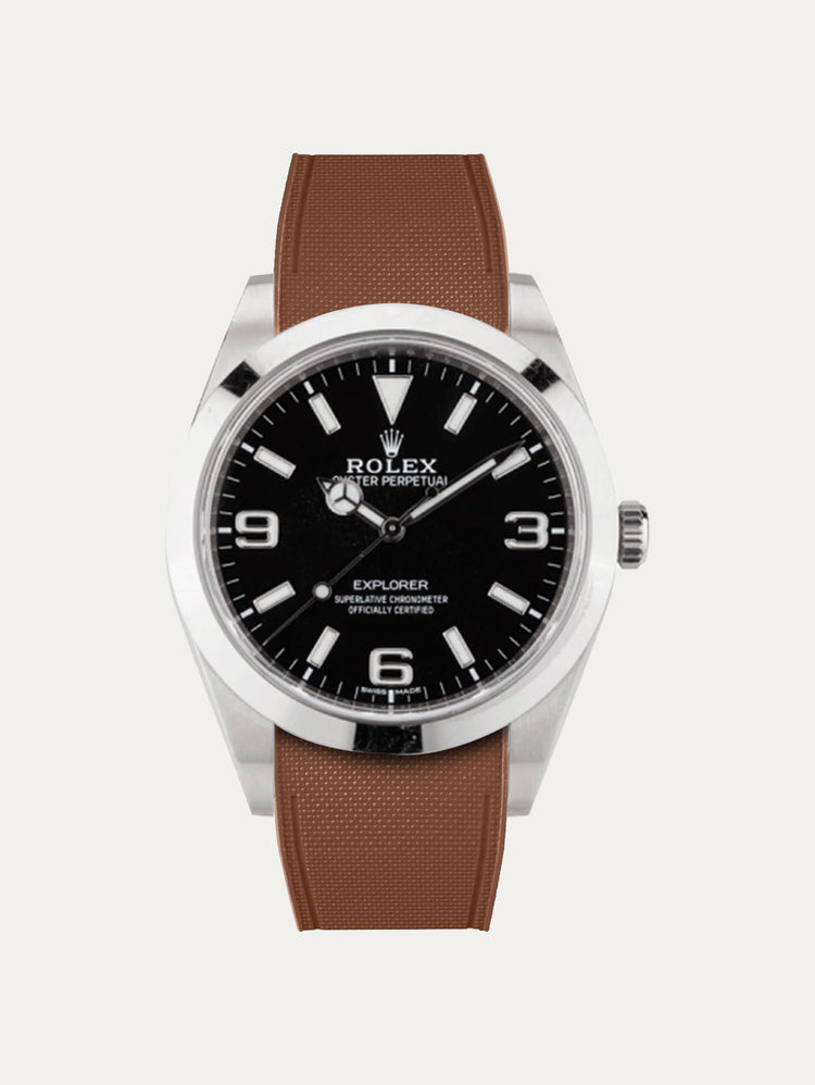 Rolex – R strap Premium - Cordura pattern rubber watch strap for Explorer I 39mm & Oyster bracelet