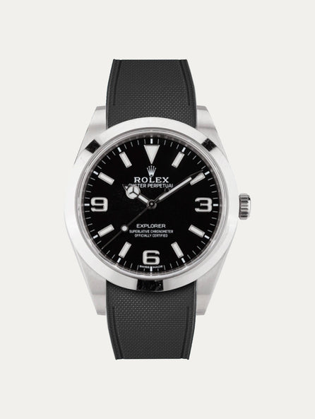 Rolex – R strap Premium - Bracelet-montre caoutchouc motif cordura pour Explorer I 39mm & bracelet Oyster