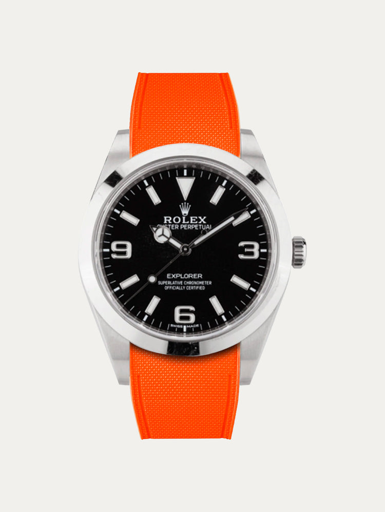 Rolex – R strap Premium - Cordura pattern rubber watch strap for Explorer I 39mm & Oyster bracelet
