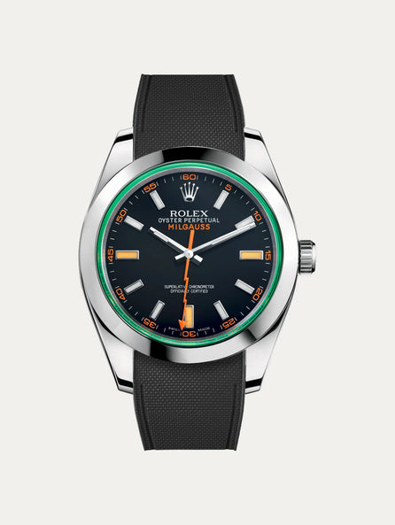 Rolex – R strap Premium - Bracelet-montre caoutchouc motif cordura pour Milgauss 40mm & bracelet Oyster