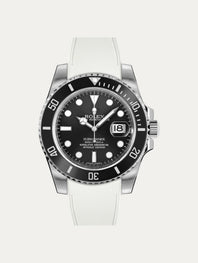 Rolex – R strap Premium - Cordura pattern rubber watch strap for Submariner 40mm non-ceramic (pre 2010) & Oyster buckle