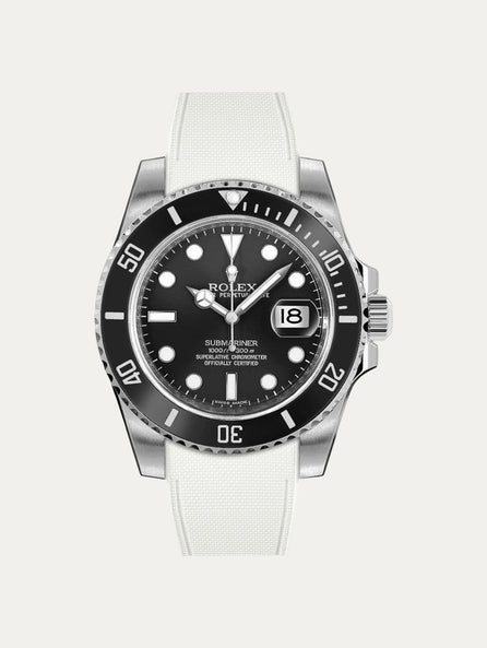 Rolex – R strap Premium - Bracelet-montre caoutchouc motif cordura pour Submariner 40mm non-ceramique (pre 2010) & boucle Oyster