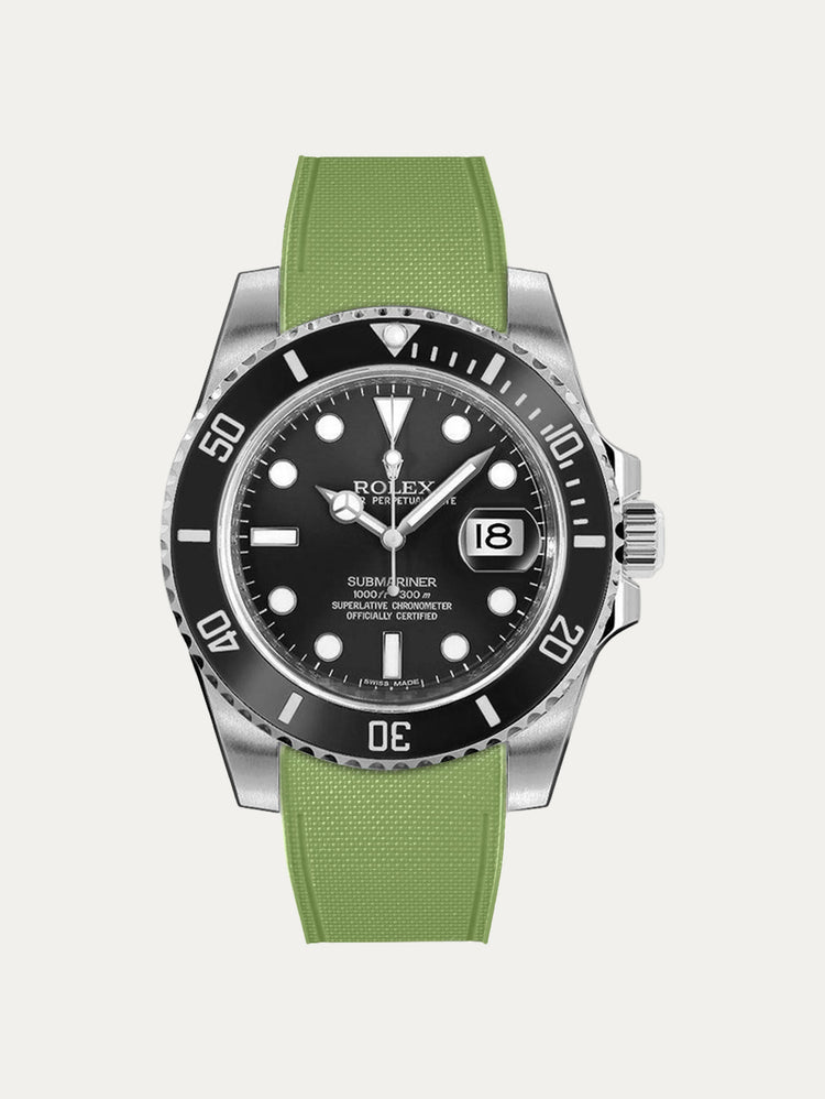Rolex – R strap Premium - Cordura pattern rubber watch strap for Submariner 40mm non-ceramic (pre 2010) & Oyster buckle