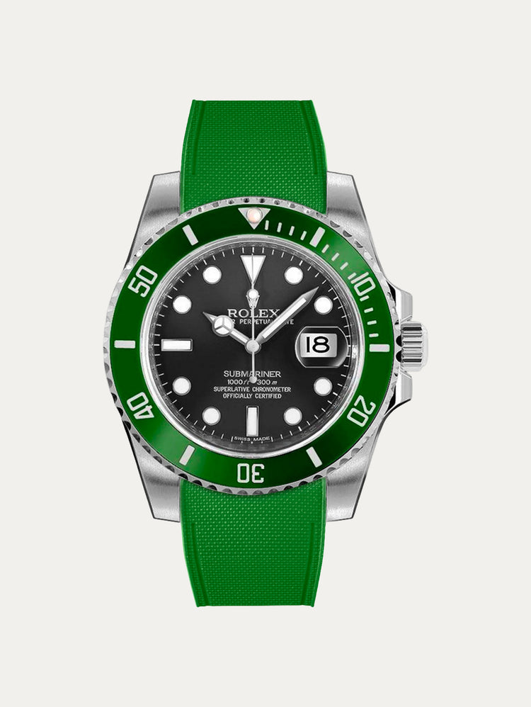 Rolex – R strap Premium - Cordura pattern rubber watch strap for Submariner 40mm non-ceramic (pre 2010) & Oyster buckle