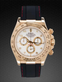 Rolex - Rubber B - Bracelet caoutchouc pour Daytona sur cuir YG / WG