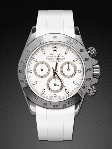 Rolex - Rubber B - Bracelet caoutchouc pour Daytona Oyster Bracelet Acier/Bicolore/Or jaune (Pre-2023) - Série classique
