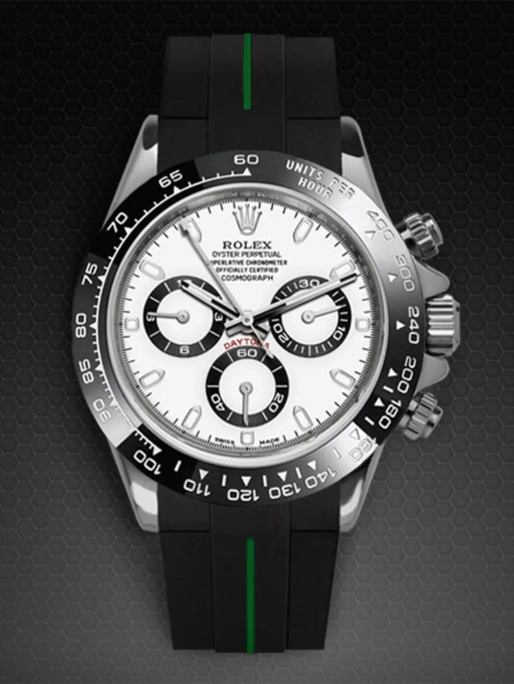 Rolex - Rubber B - Bracelet caoutchouc Daytona Ceramic Bezel Oyster Bracelet (Pre-2023) - Série boucle ardillon