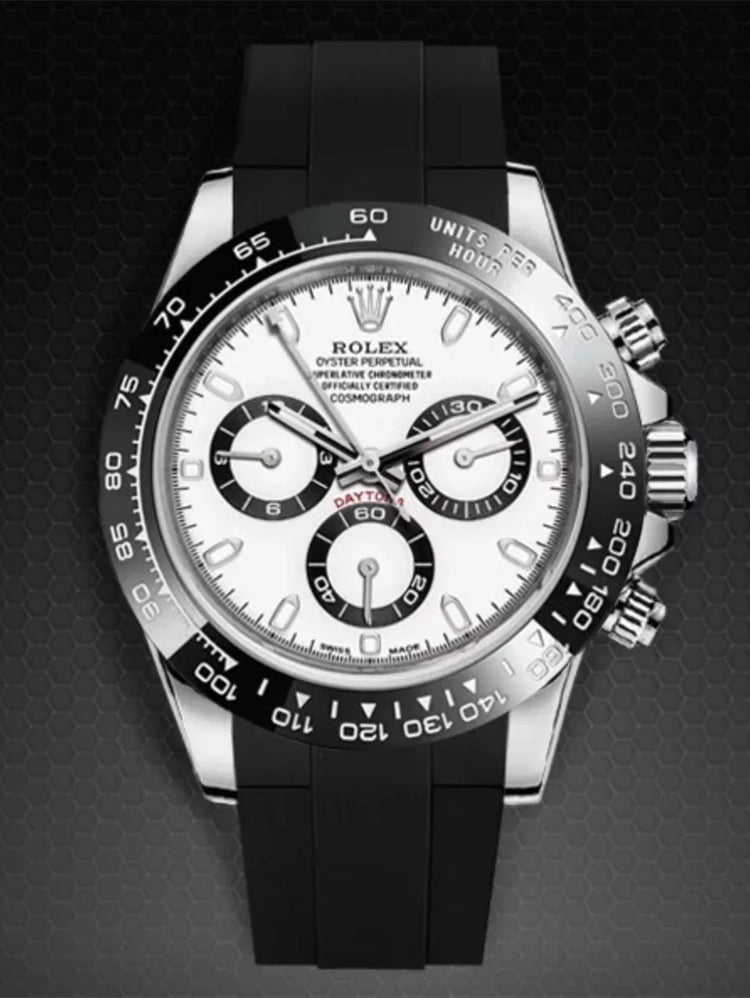 Rolex - Rubber B - Bracelet caoutchouc Daytona Ceramic Bezel Oyster Bracelet (Pre-2023) - Série boucle ardillon