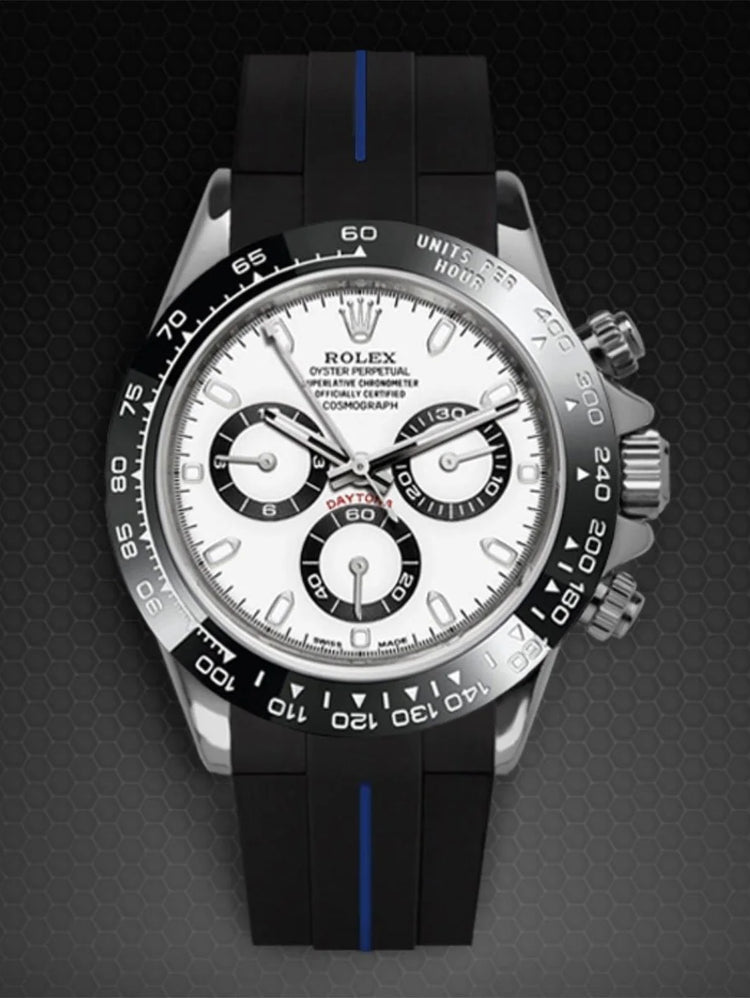 Rolex - Rubber B - Bracelet caoutchouc Daytona Ceramic Bezel Oyster Bracelet (Pre-2023) - Série boucle ardillon