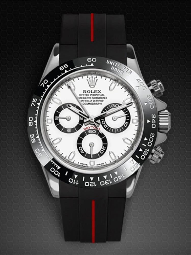 Rolex - Rubber B - Bracelet caoutchouc Daytona Ceramic Bezel Oyster Bracelet (Pre-2023) - Série boucle ardillon