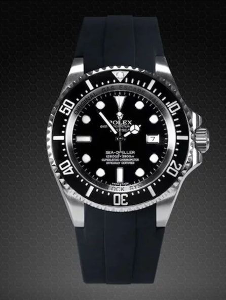 Rolex - Rubber B - Bracelet caoutchouc pour Deepsea 116660 - Série Velcro®