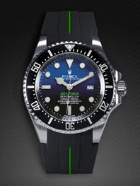 Rolex - Rubber B - Rubber Strap for Deepsea 116660 - Tang Buckle Series