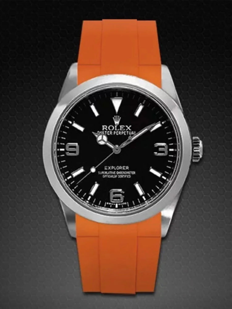 Rolex - Rubber B - Rubber strap for Explorer I 39mm - Tang buckle series