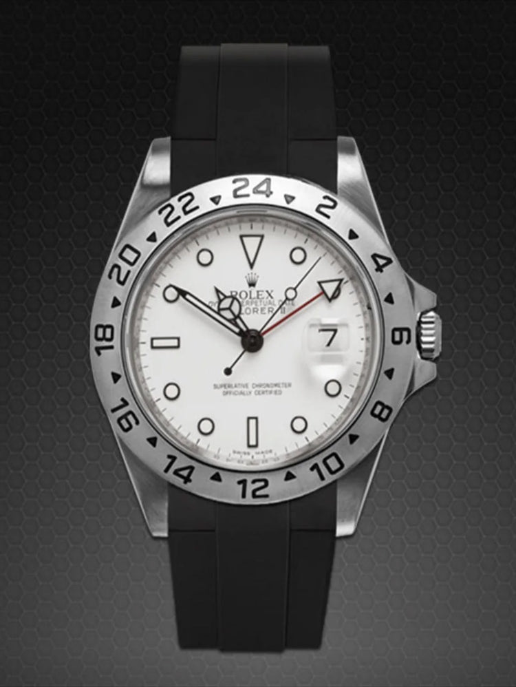 Rolex - Rubber B - Rubber Strap for Explorer II 40mm - Tang Buckle Series