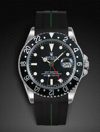 Rolex - Rubber B - Rubber Strap for GMT Master II Non-Ceramic - Tang Buckle Series