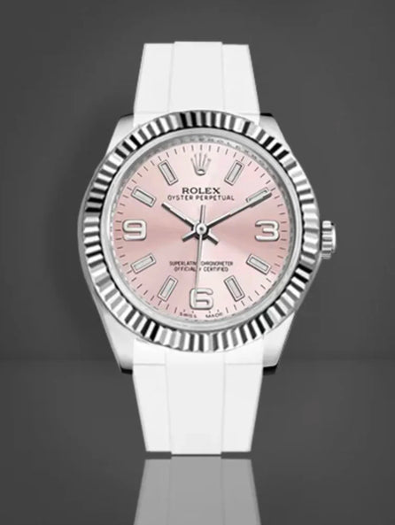 Rolex Jubilee / President Bracelet - Rubber B - Bracelet caoutchouc pour Oyster Perpetual / Datejust 31mm - Série boucle ardillon