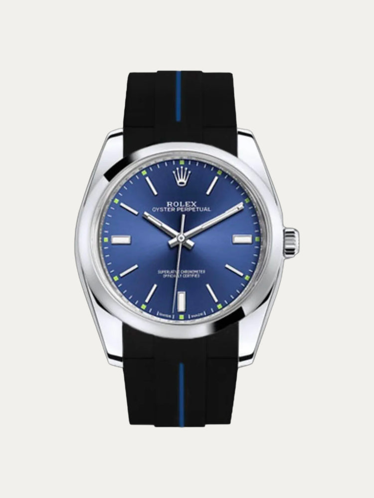 Rolex - Rubber B - Bracelet caoutchouc pour Oyster Perpetual 39mm - Série boucle ardillon