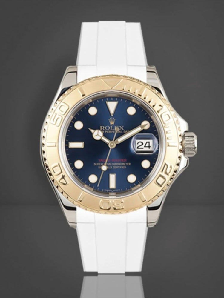 Rolex - Rubber B - Bracelet caoutchouc pour Yachtmaster 35mm - Série boucle ardillon