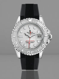 Rolex - Rubber B - Bracelet caoutchouc pour Yachtmaster 35mm - Série boucle ardillon