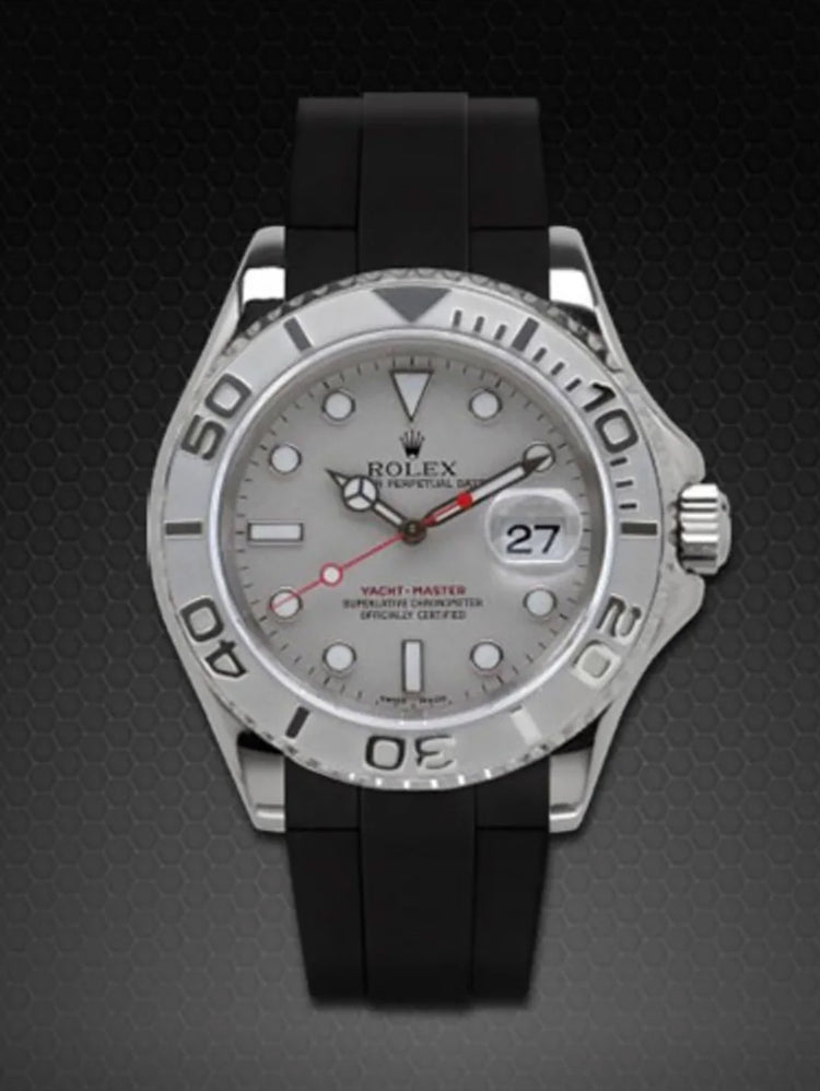 Rolex - Rubber B - Bracelet caoutchouc pour Yachtmaster 40mm - Série boucle ardillon