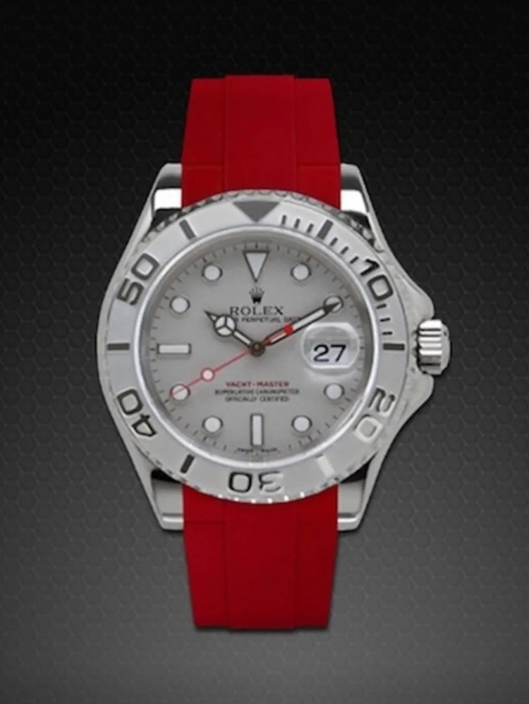 Rolex - Rubber B - Bracelet caoutchouc pour Yachtmaster 40mm - Série boucle ardillon