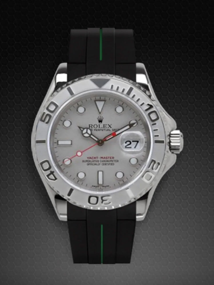 Rolex - Rubber B - Bracelet caoutchouc pour Yachtmaster 40mm - Série boucle ardillon