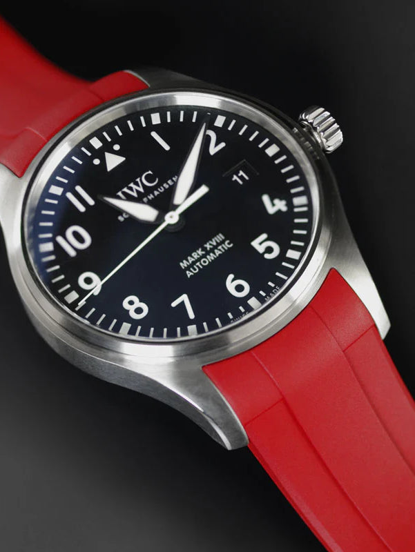 IWC - Rubber B - Bracelet caoutchouc pour Mark XVII et Mark XVIII - Série boucle ardillon